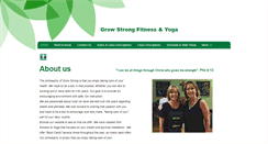 Desktop Screenshot of growstrongfitnessandyoga.com