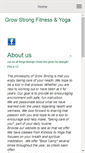Mobile Screenshot of growstrongfitnessandyoga.com