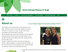 Tablet Screenshot of growstrongfitnessandyoga.com